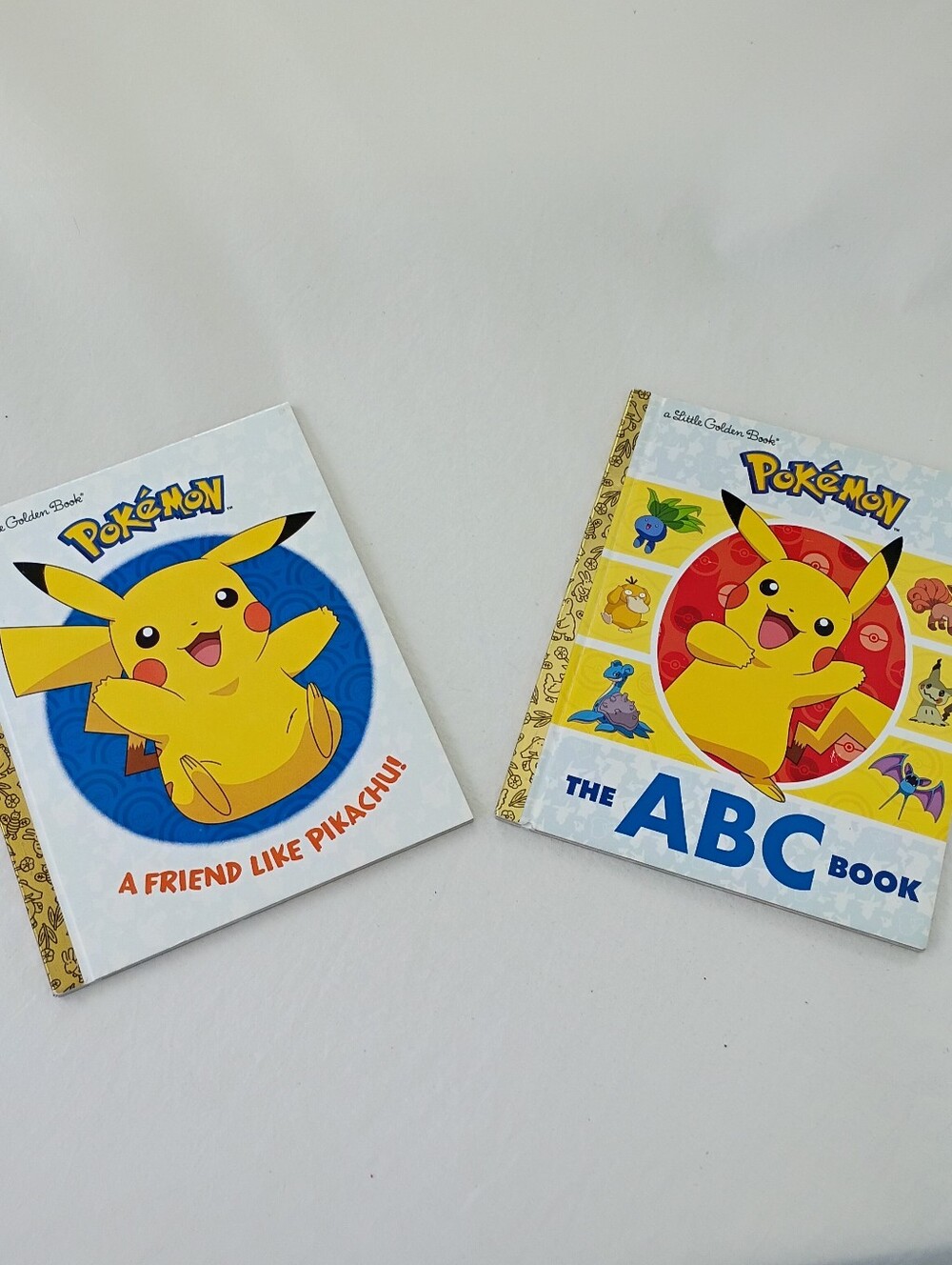 Little Golden Books Pokemon Lot of 2 ABC's Friend Like Pikachu EUC